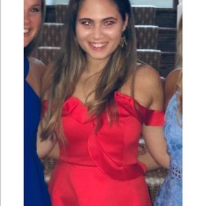 Adorable red Topshop dress.  Worn once!